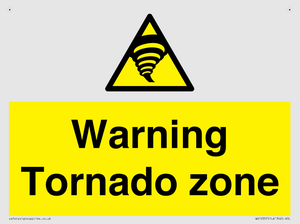 Warning Tornado zone